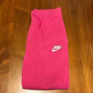 Super cute, hot pink, standard fit, Nike sweatpants, size large